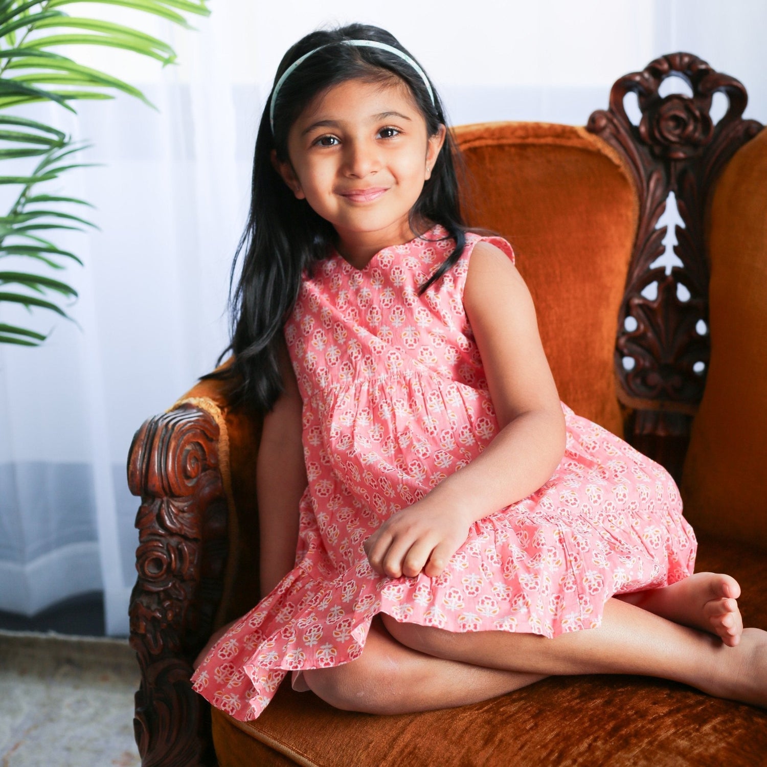 Ruffle Dress, Knee Length