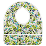 Texas Tushies Raptor Flip Bib with Pocket for Easy Cleanup for Busy Parents - 