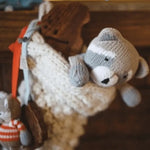 Finn + Emma rattle buddy | ramsay the raccoon - 