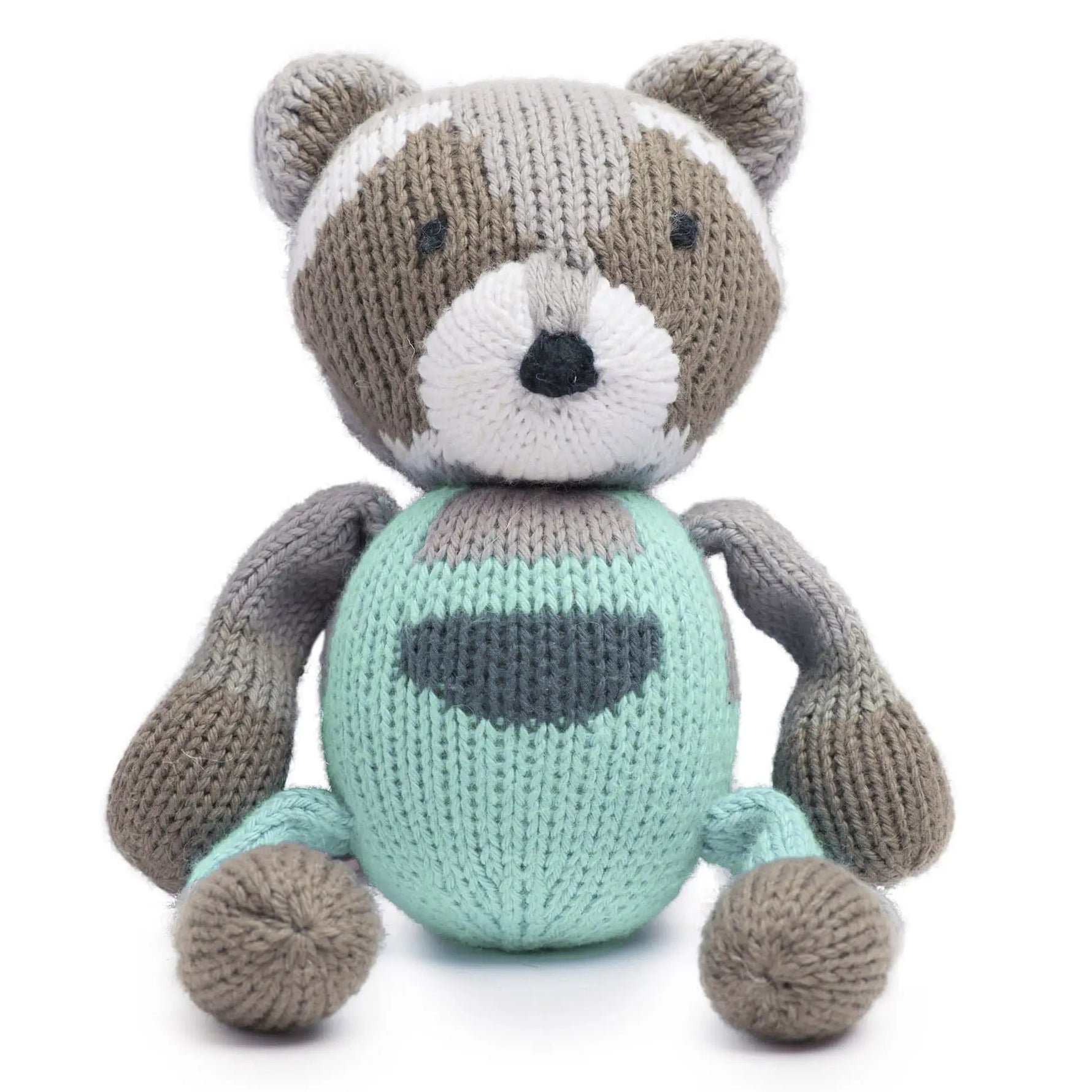 rattle buddy | ramsay the raccoon - Toy, Baby toys, Woolen, Stuffed toy, Wool | Everetts Place