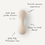 Mushie Silicone Baby Rattle Toy for Infants Gentle Sensory Experience Easy to Hold Design - Baby & Toddler > Baby Toys & Activity Equipment > Baby Activity Toys > Rattles toys