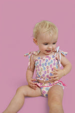 DREAM BIG LITTLE CO RAY OF SUNSHINE DREAM SMOCKED TANKINI TWO PIECE SWIM SUITEveretts Place