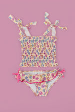 DREAM BIG LITTLE CO RAY OF SUNSHINE DREAM SMOCKED TANKINI TWO PIECE SWIM SUITEveretts Place