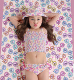 DREAM BIG LITTLE CO RAY OF SUNSHINE DREAM SMOCKED TANKINI TWO PIECE SWIM SUITEveretts Place