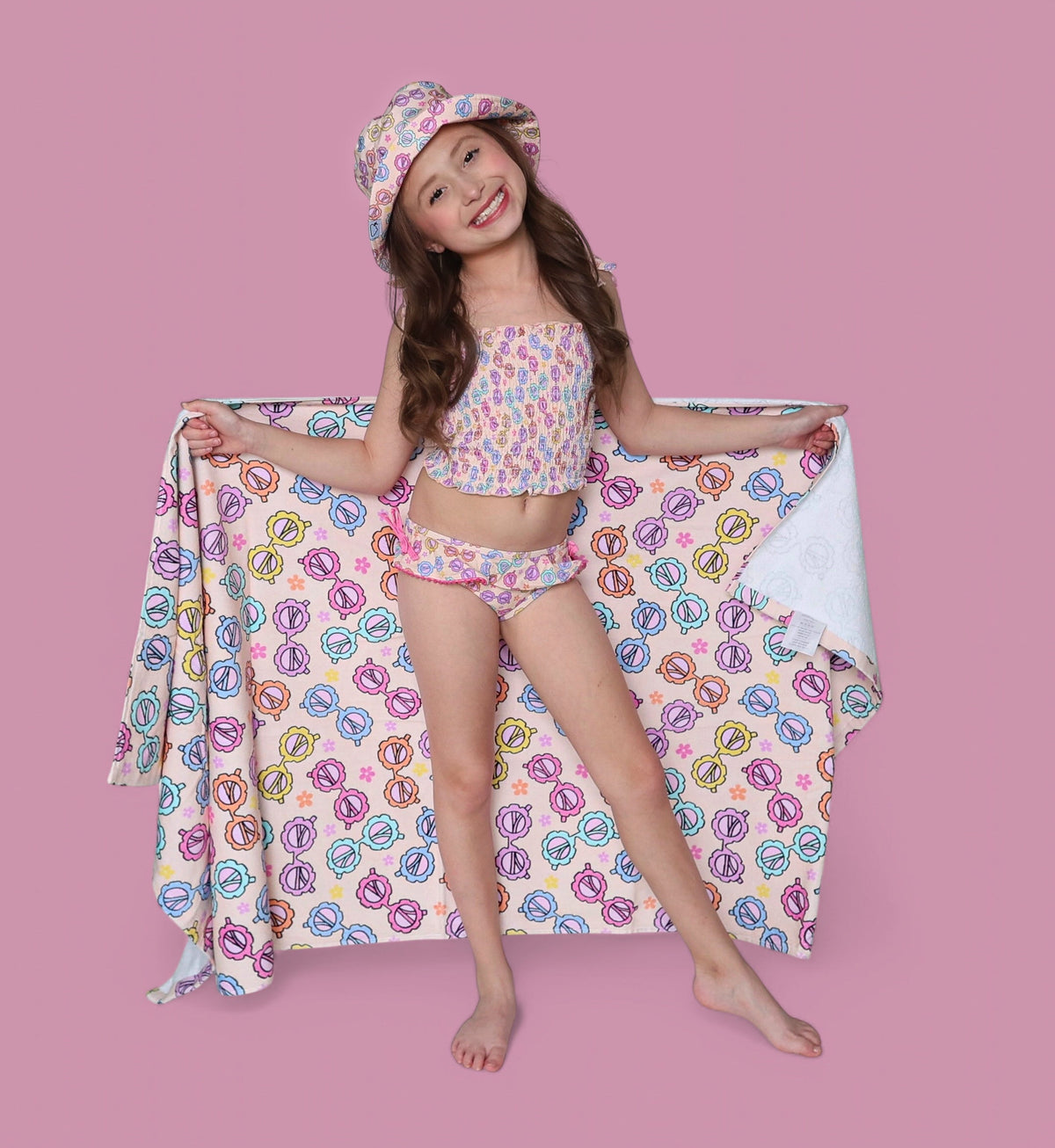 DREAM BIG LITTLE CO RAY OF SUNSHINE DREAM SMOCKED TANKINI TWO PIECE SWIM SUITEveretts Place
