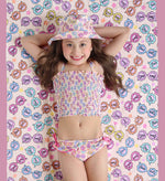 DREAM BIG LITTLE CO RAY OF SUNSHINE DREAM SMOCKED TANKINI TWO PIECE SWIM SUITEveretts Place