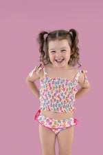 DREAM BIG LITTLE CO RAY OF SUNSHINE DREAM SMOCKED TANKINI TWO PIECE SWIM SUITEveretts Place