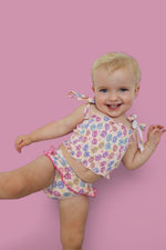 DREAM BIG LITTLE CO RAY OF SUNSHINE DREAM SMOCKED TANKINI TWO PIECE SWIM SUITEveretts Place