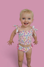 DREAM BIG LITTLE CO RAY OF SUNSHINE DREAM SMOCKED TANKINI TWO PIECE SWIM SUITEveretts Place