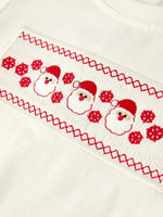 Rylee Faith Designs Red Christmas Smocked Embroidery Boys Set Rylee Faith - 