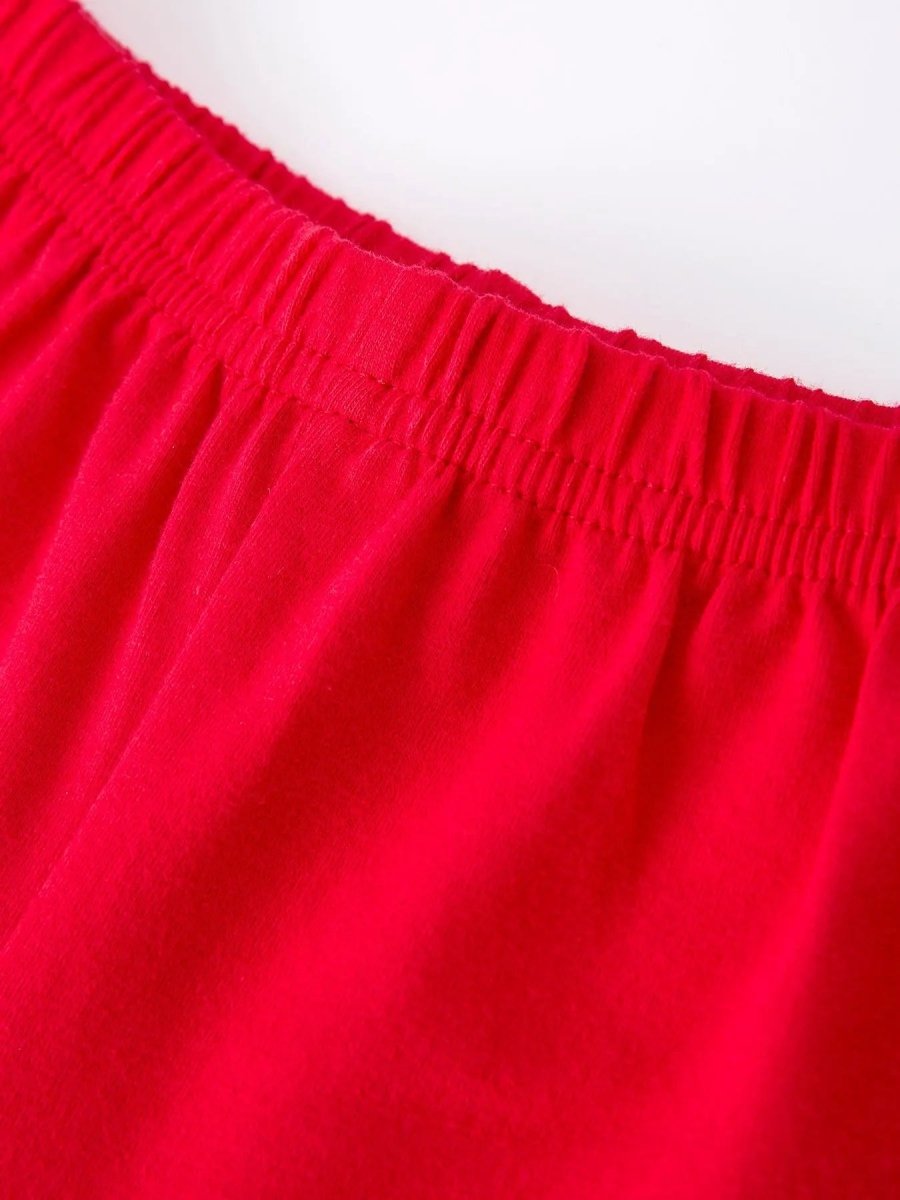 Rylee Faith Designs Red Christmas Smocked Embroidery Boys Set Rylee Faith - 