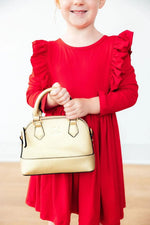 Mila & Rose ® Red Long Sleeve Ruffle Twirl Dress for Toddler Girls - 
