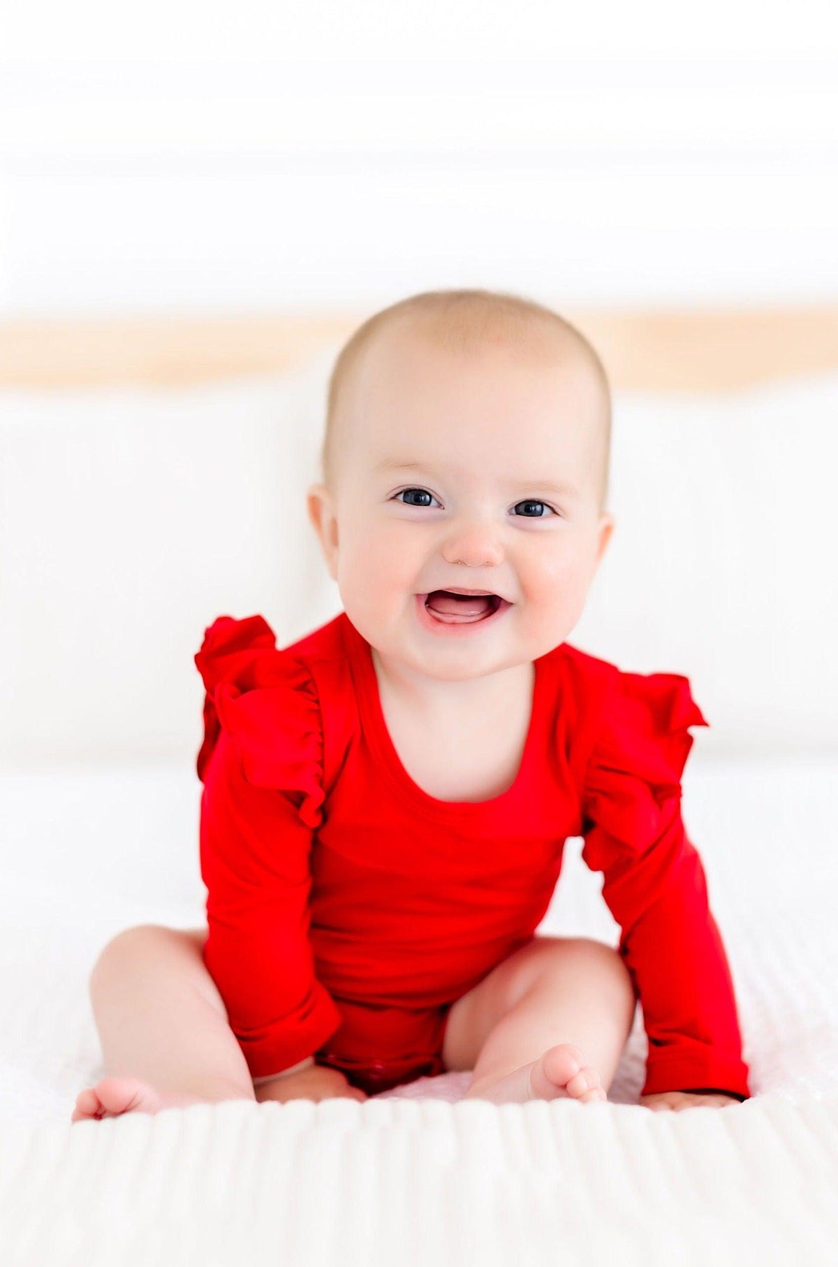 Mila & Rose ® Cute Flutter Bodysuit for Baby Mila: Perfect Match with Skirts -