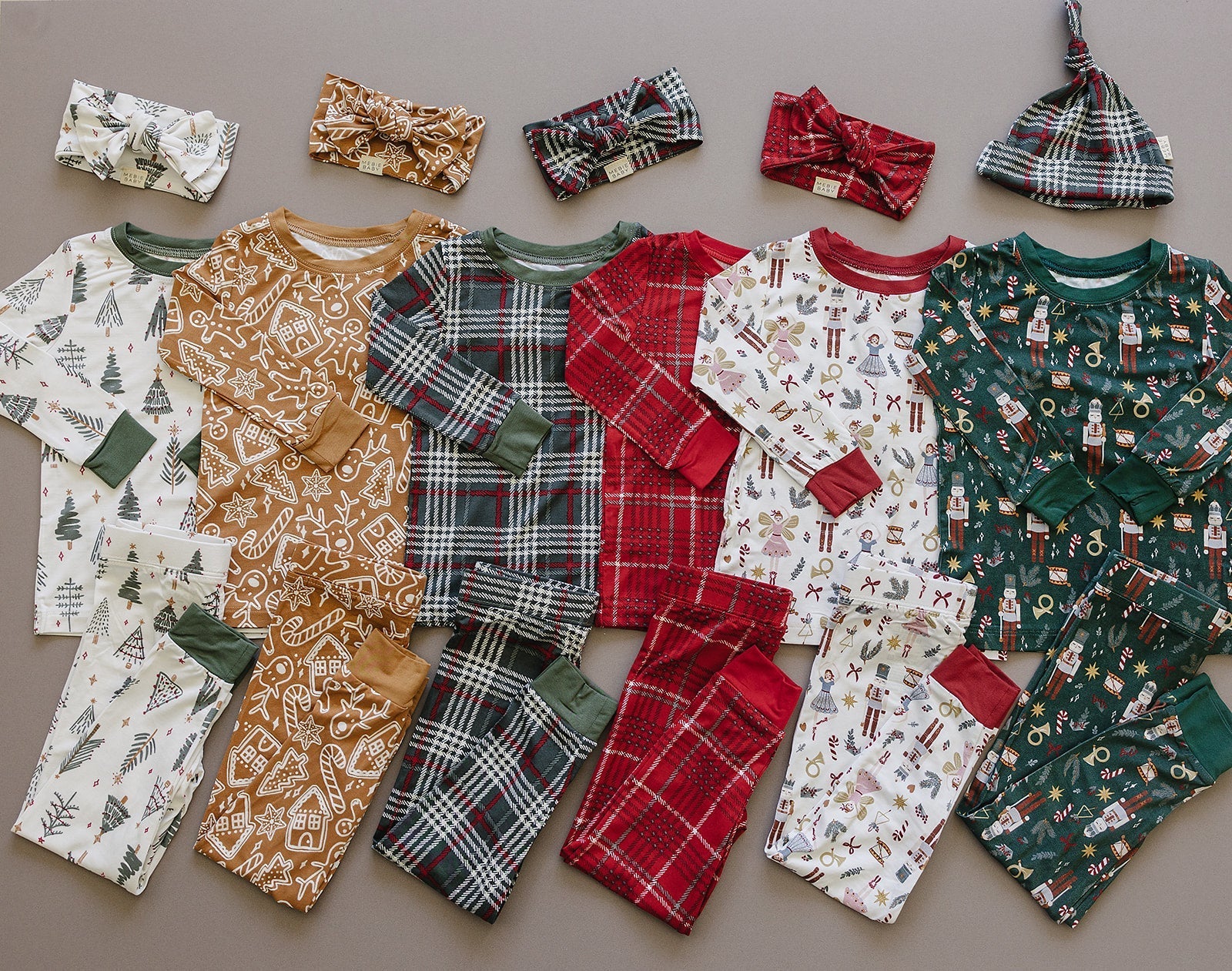 Mebie Baby Red Plaid Bamboo Cozy Set - 