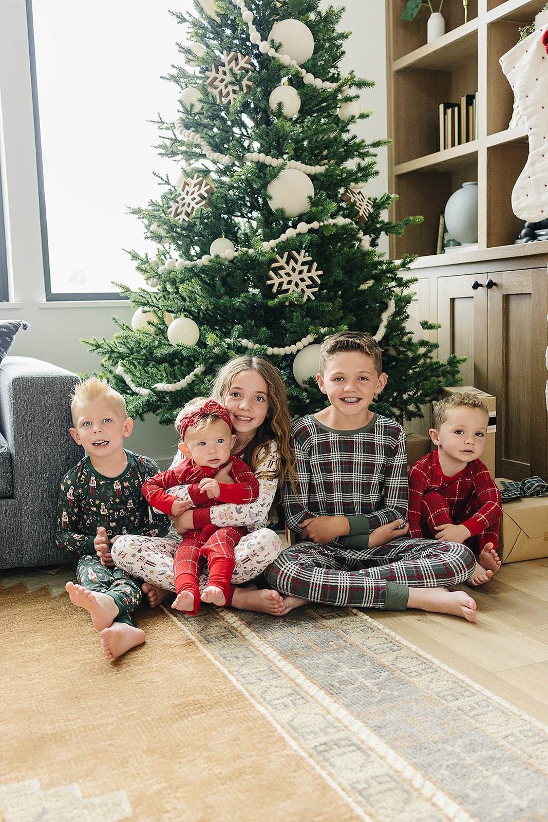 Mebie Baby Red Plaid Bamboo Cozy Set - 