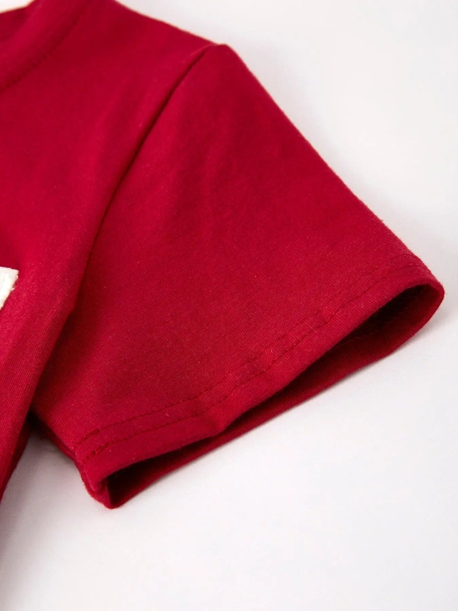 Rylee Faith Designs Red Plaid Smocked Church Christ Bishop Christening Boys Set - Everetts Place Boutique - 