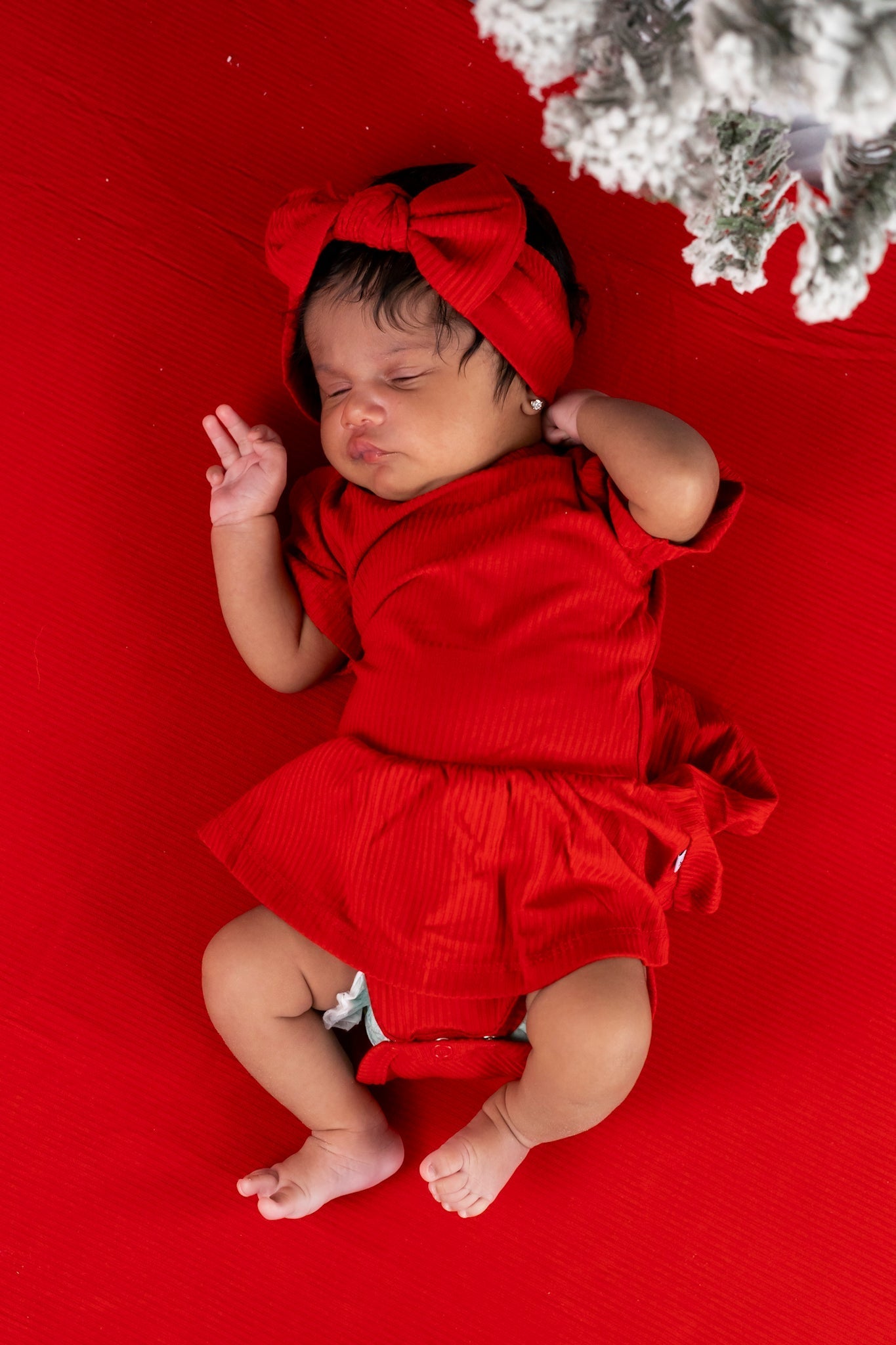 DREAM BIG LITTLE CO RED RIB DREAM BODYSUIT DRESSEveretts Place