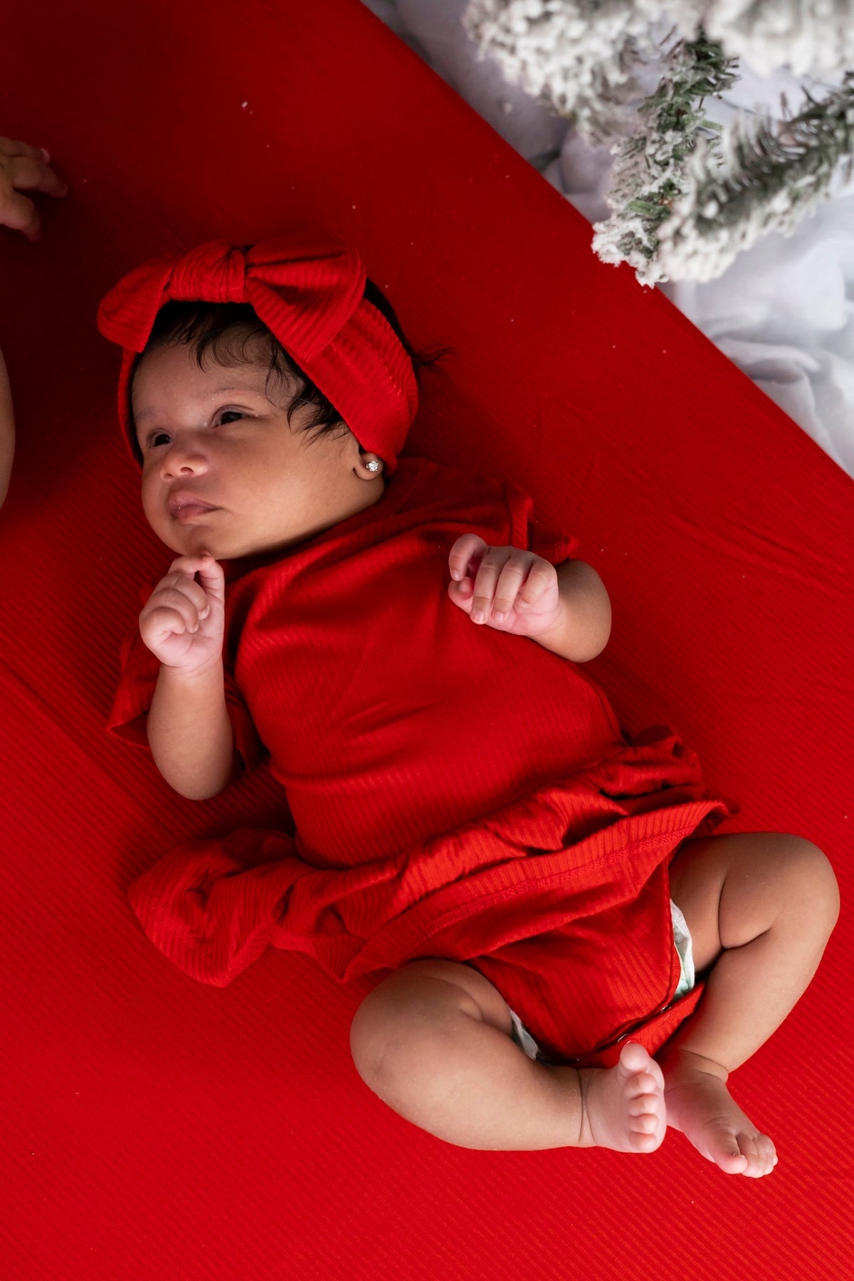 DREAM BIG LITTLE CO RED RIB DREAM BODYSUIT DRESSEveretts Place