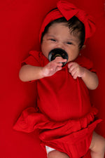 DREAM BIG LITTLE CO RED RIB DREAM BODYSUIT DRESSEveretts Place
