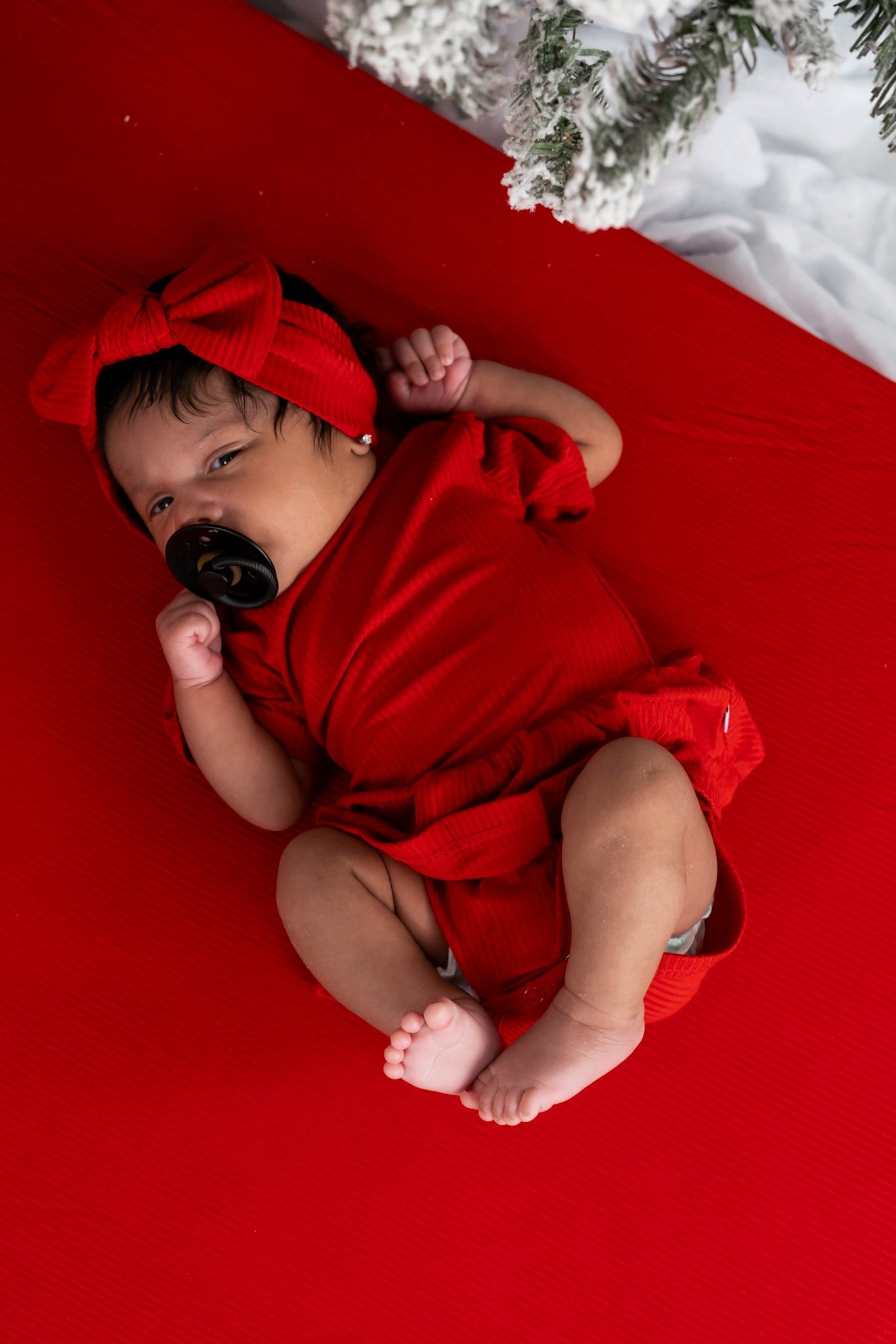 DREAM BIG LITTLE CO RED RIB DREAM BODYSUIT DRESSEveretts Place