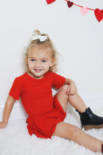 DREAM BIG LITTLE CO RED RIB DREAM BODYSUIT DRESSEveretts Place