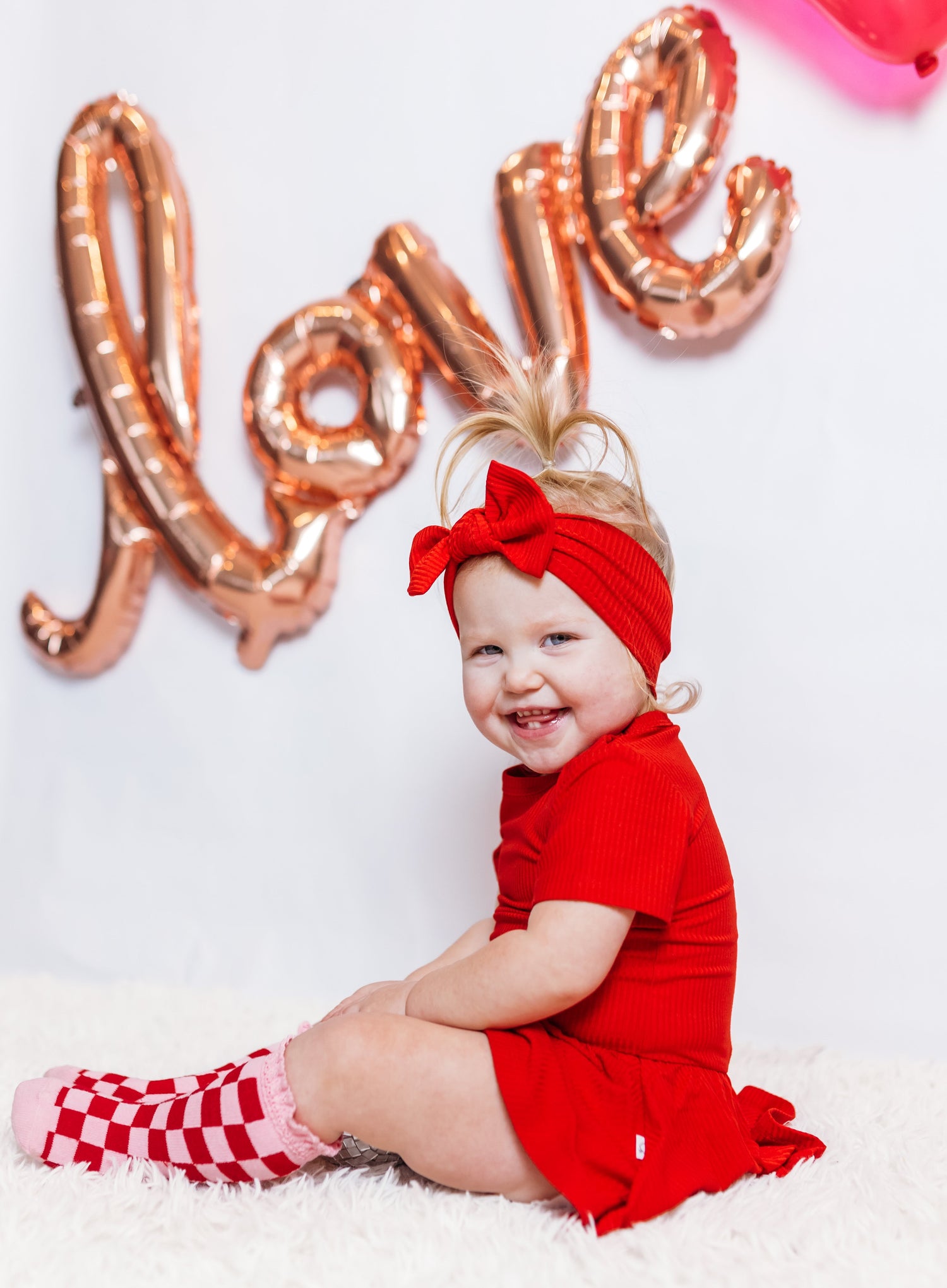 DREAM BIG LITTLE CO RED RIB DREAM BODYSUIT DRESSEveretts Place