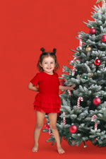 DREAM BIG LITTLE CO RED RIB DREAM TUTU BODYSUIT DRESSEveretts Place