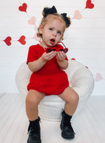 DREAM BIG LITTLE CO RED RIB DREAM TUTU BODYSUIT DRESSEveretts Place