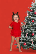 DREAM BIG LITTLE CO RED RIB DREAM TUTU BODYSUIT DRESSEveretts Place