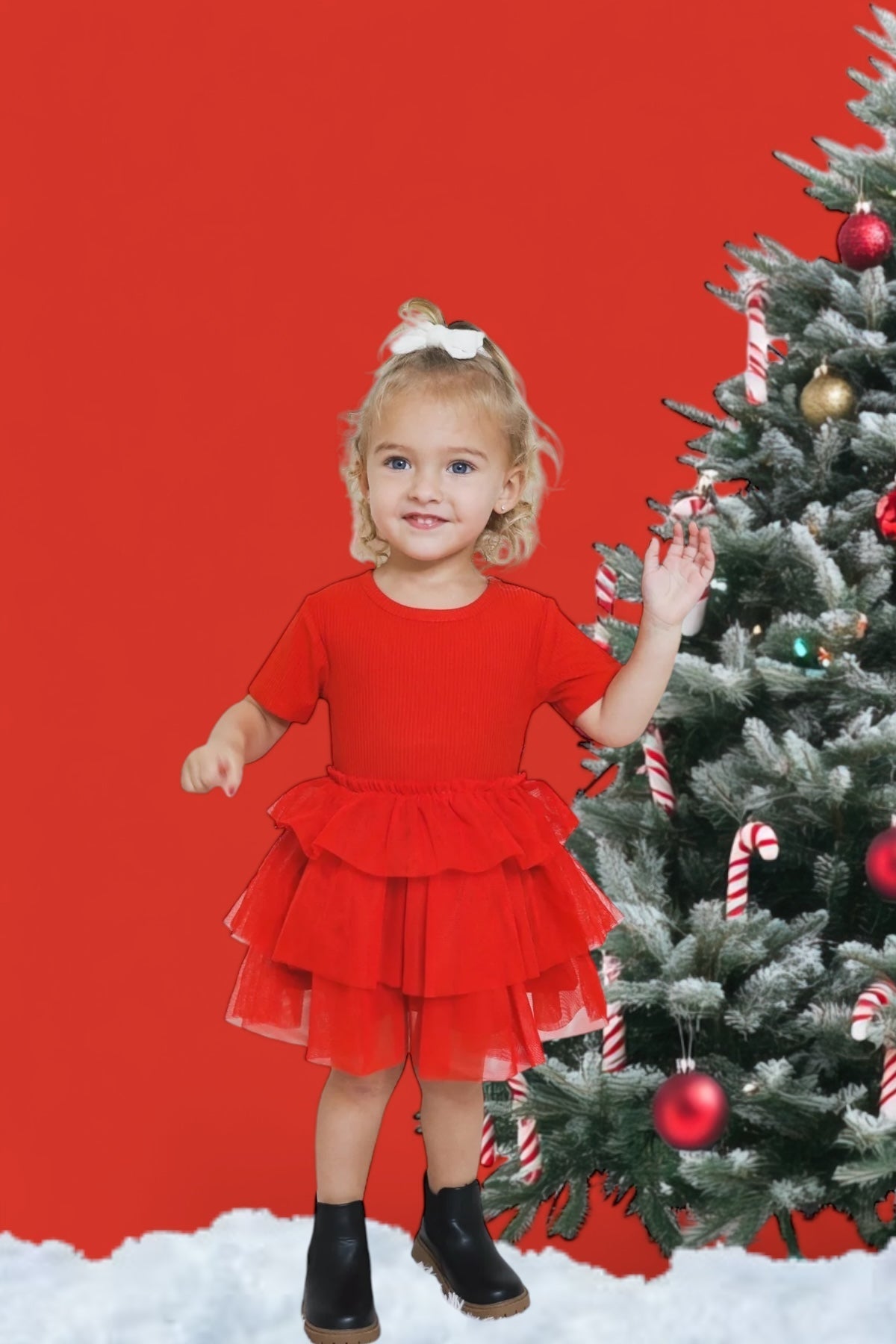 DREAM BIG LITTLE CO RED RIB DREAM TUTU DRESSEveretts Place