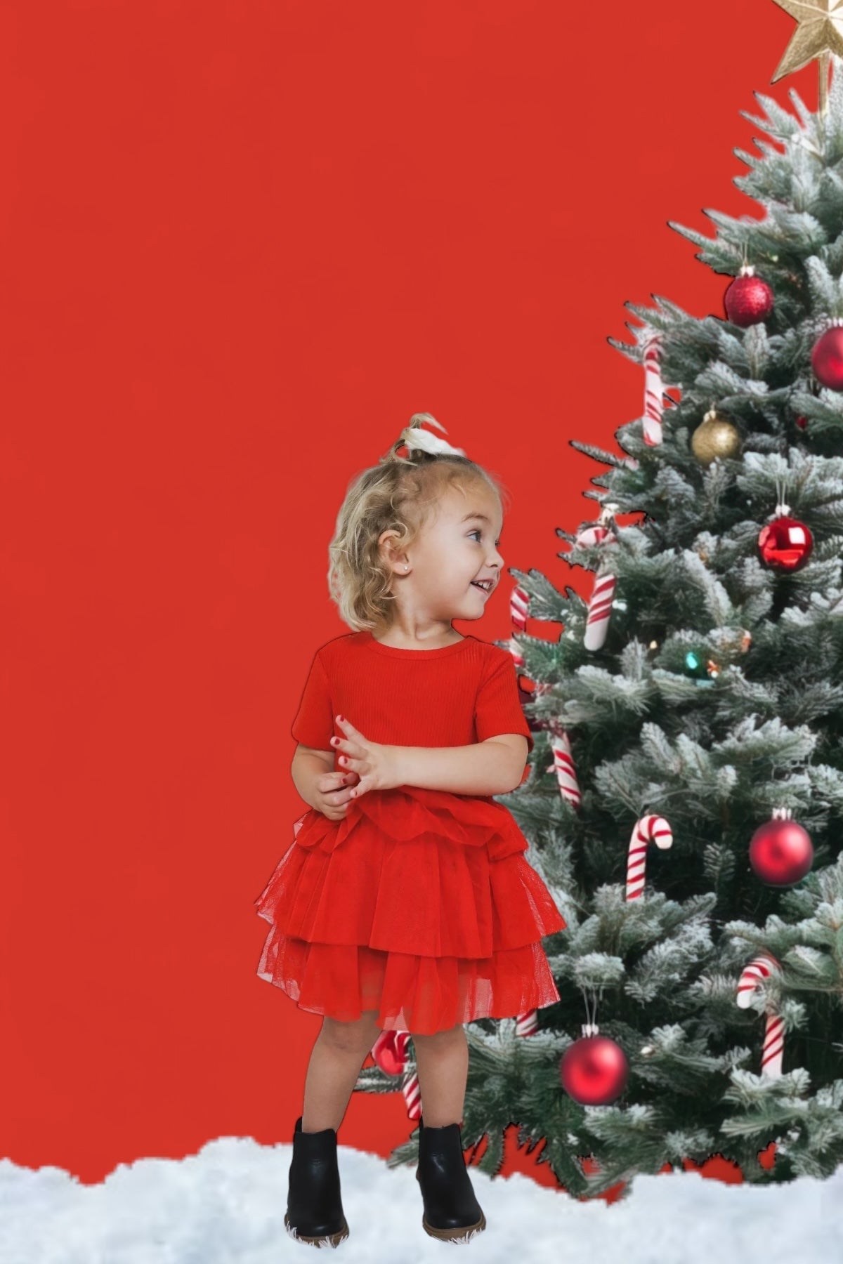 DREAM BIG LITTLE CO RED RIB DREAM TUTU DRESSEveretts Place