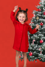 DREAM BIG LITTLE CO RED RIB GIRL'S DREAM GOWNEveretts Place
