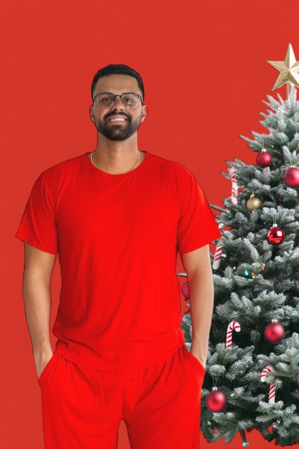 DREAM BIG LITTLE CO RED RIB MEN'S DREAM JOGGER SETEveretts Place