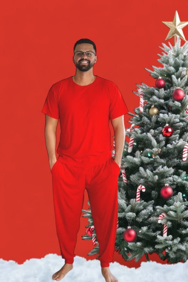 DREAM BIG LITTLE CO RED RIB MEN'S DREAM JOGGER SETEveretts Place
