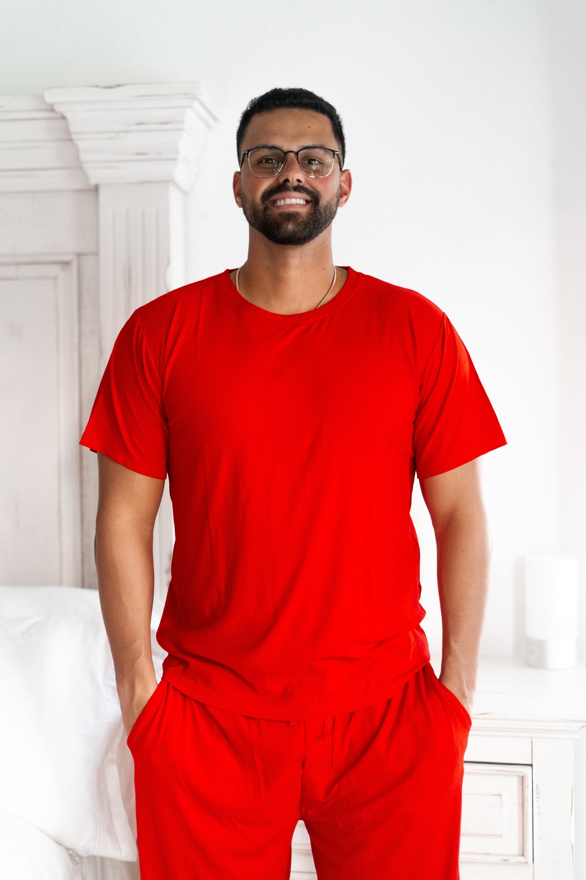 DREAM BIG LITTLE CO RED RIB MEN'S DREAM JOGGER SETEveretts Place