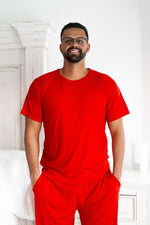 DREAM BIG LITTLE CO RED RIB MEN'S DREAM JOGGER SETEveretts Place