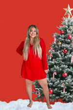 DREAM BIG LITTLE CO Red Rib Womens Dream GownEveretts Place