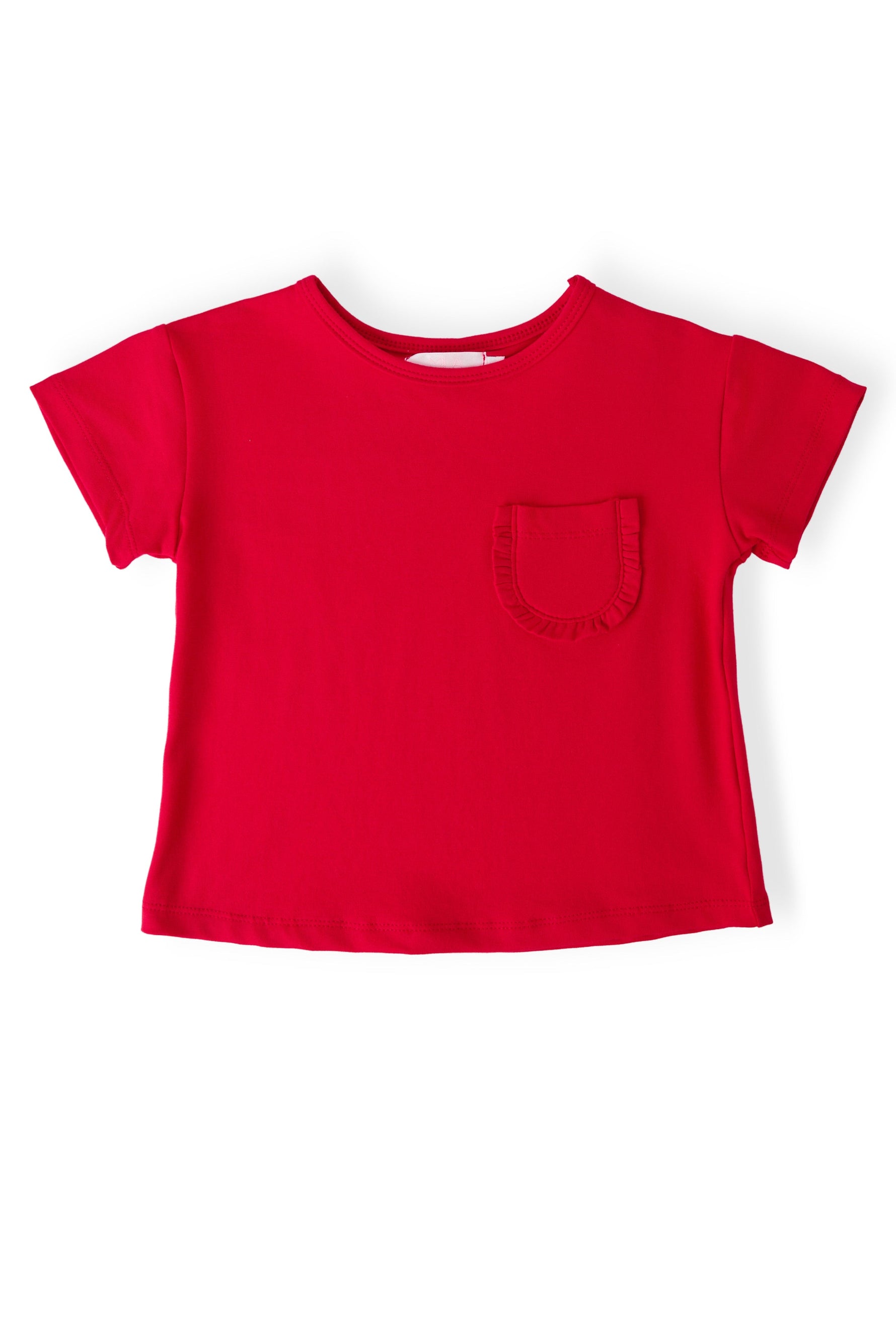 Mila & Rose ® Ruffle Pocket Tee: Stylish and practical tee for versatile wear -