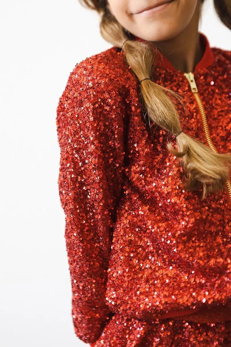 Mila & Rose ® Red Sequin Jacket - 