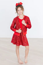 Mila & Rose ® Red Sequin Twirl Skort - 