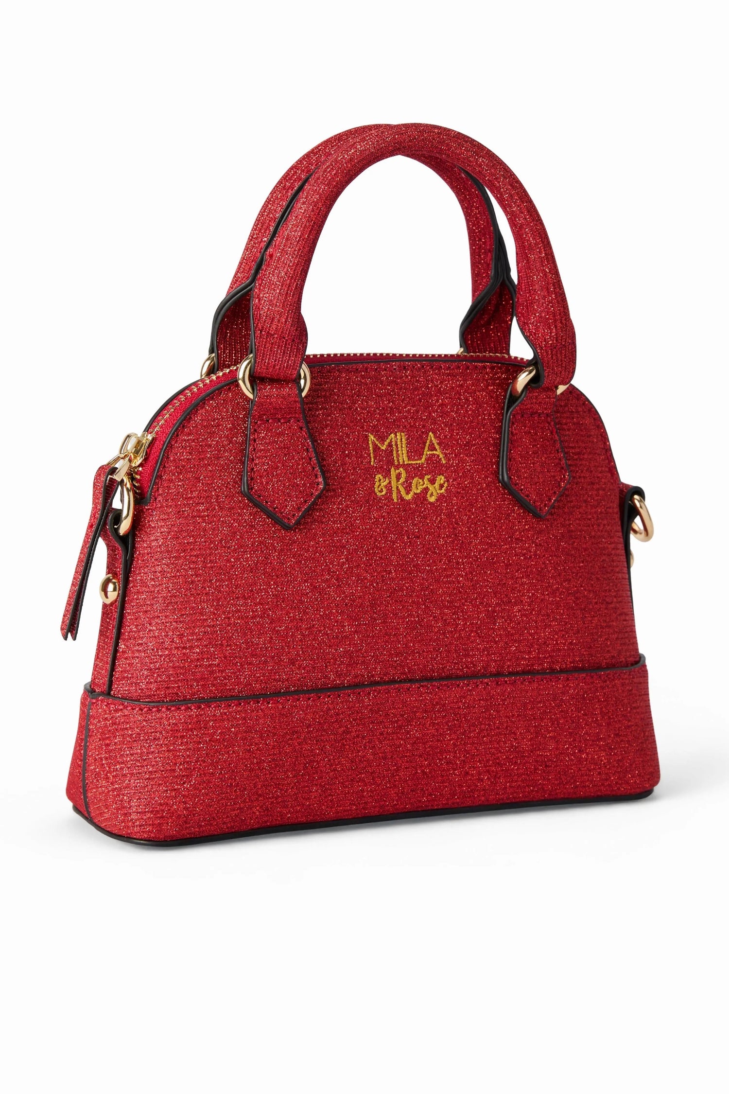 Mila & Rose ® Red Shimmer Girl's Crossbody Purse - 