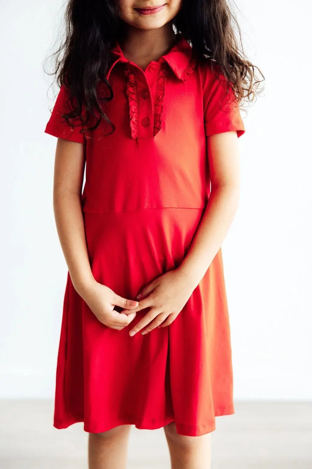 Mila & Rose ® Red S/S Polo Dress - 