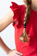 Mila & Rose ® Red S/S Ruffle TeeEveretts Place