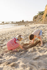 Mebie Baby Red Stripe Knit Cover - Up Dress - 