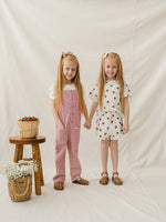 Mebie Baby Red Stripe Overalls - 
