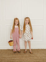 Mebie Baby Red Stripe Overalls - 