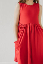 Mila & Rose ® Red Tank Pocket Twirl Dress - 