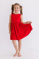 Mila & Rose ® Red Tank Pocket Twirl Dress - 