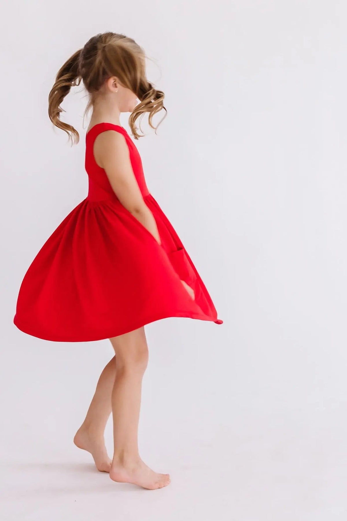 Mila & Rose ® Red Tank Pocket Twirl Dress - 