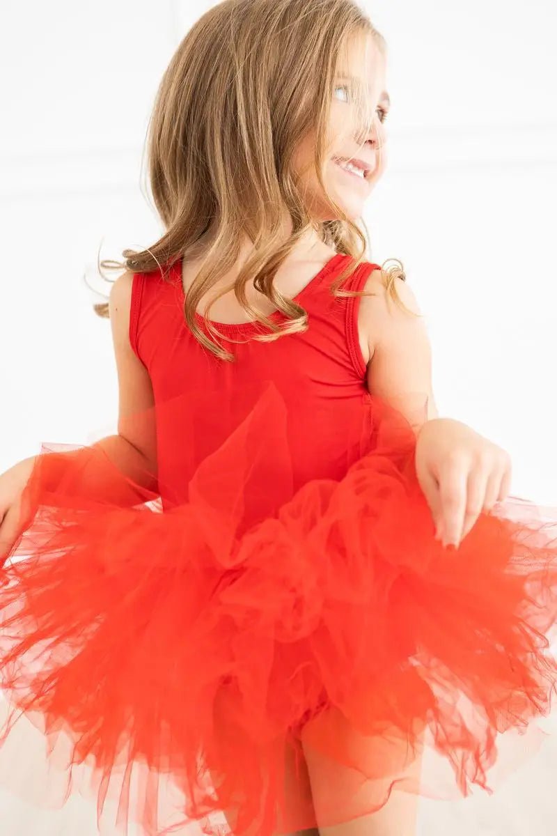 Mila & Rose ® Red Tank Tutu Leotard - 